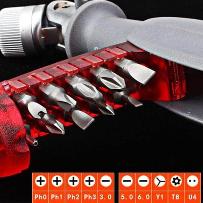 TheDadTools™ 10 in 1 Multi-Angle Ratchet Screwdriver