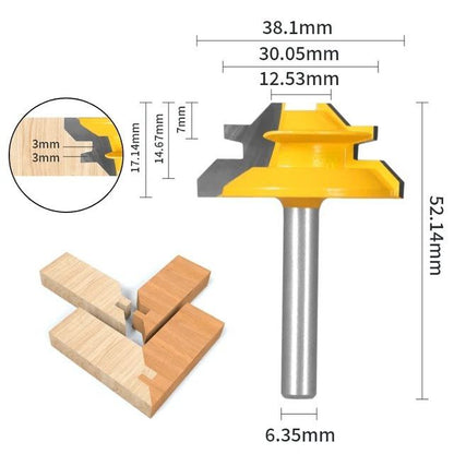 TheDadTools™ 45° Lock Miter Router Bit