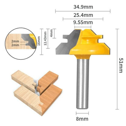 TheDadTools™ 45° Lock Miter Router Bit