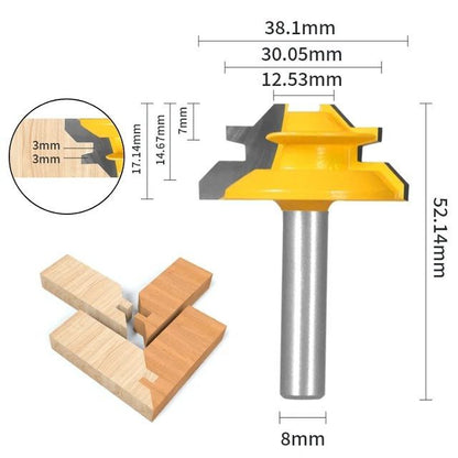 TheDadTools™ 45° Lock Miter Router Bit