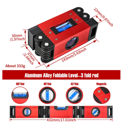 TheDadTools™ Foldable Level Meter